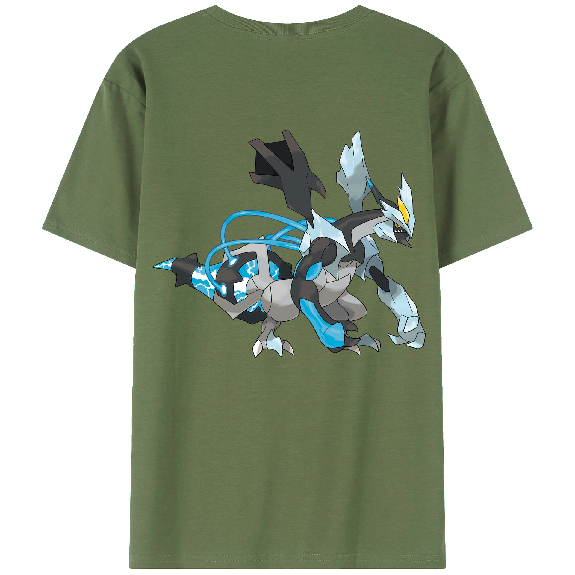 （画像用） ポケットモンスター Pokémon 綿100％ メンズ半袖Tシャツ（バックプリント） 通気性